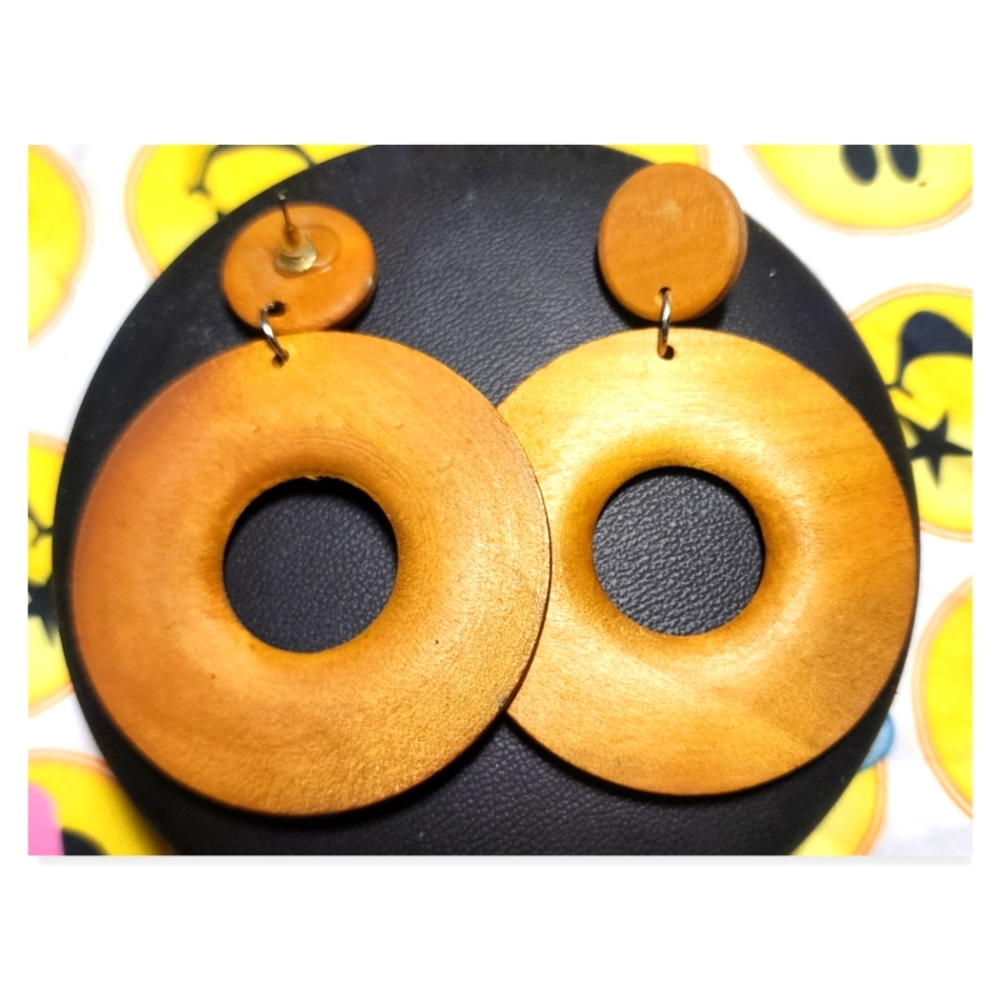 Wooden Earrings (Pierced)